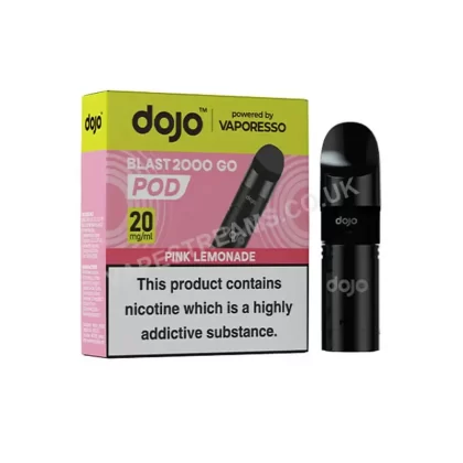 Dojo Blast 2000 Go Pink Lemonade Prefilled Pod - Vapestreams Co