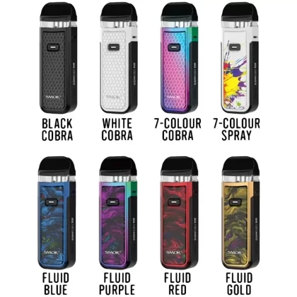 SMOK Nord X Pod Starter Kit - Color#7-Color Cobra>7-Color Spray>Black Cobra>Fluid 7-Color>Fluid Blue>Fluid Gold>Fluid Red>White Cobra