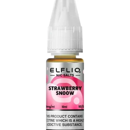 Elf Bar Elfliq Strawberry Snoow Nic Salt Vape Juice - Strength 5mg