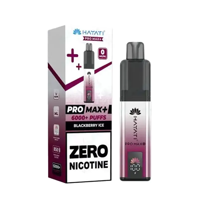 Hayati Pro Max Plus 6000 Zero Nicotine Pod Kit - Blue Razz Blackcurrant - Image 3