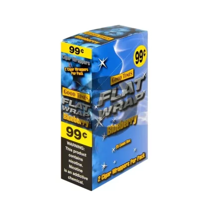 Good Times Blueberry Flat Wraps Pre Priced 25 Pouches of 2