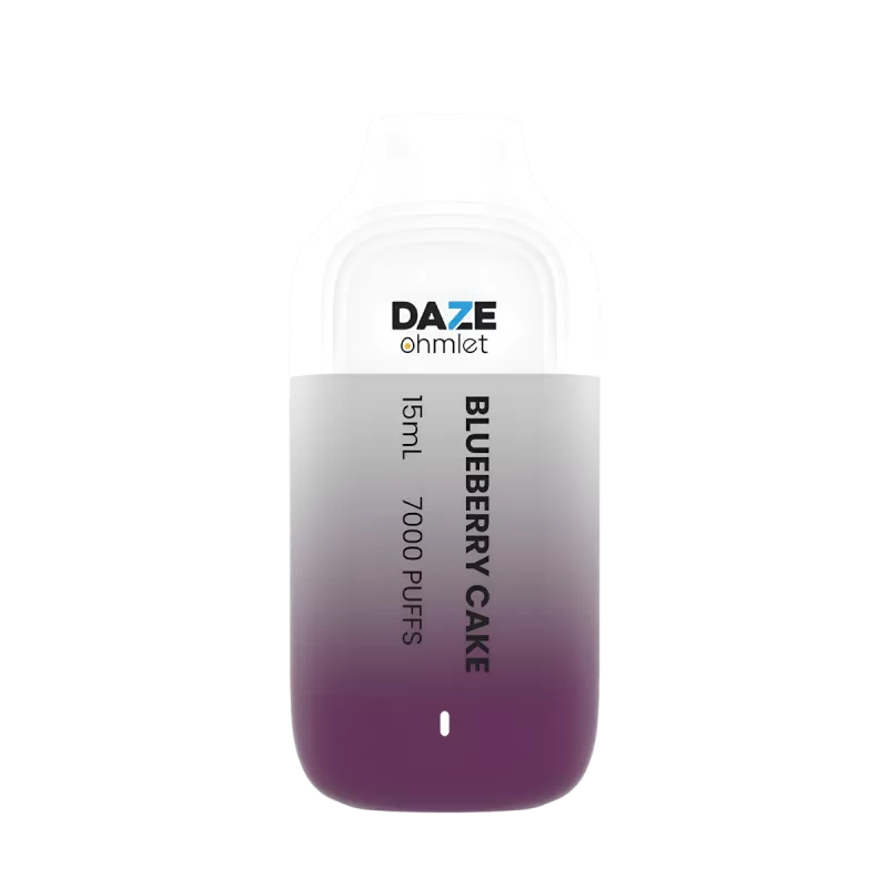 7 Daze Ohmlet 7000 Disposable Vape - Tobacco, Blueberry Cake - Image 2