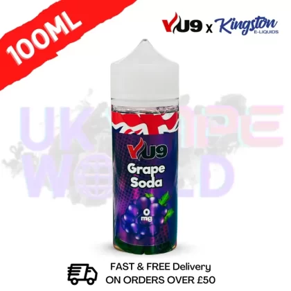 Grape Soda Shortfill Juice 100ML Eliquid – VU9 x Kingston