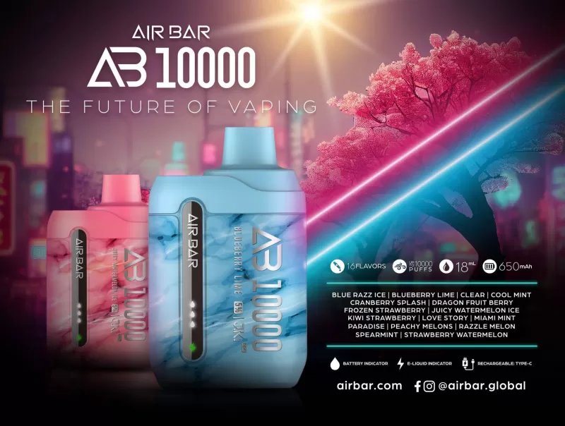Air Bar AB10000 Vape 10K Puffs Disposable Device - Image 3