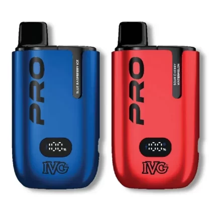 IVG Pro 12 Prefilled Pod Vape Kit - Nicotine Strength#20mg>10mg>0mg~Flavour#Banana Ice>Blue Raspberry Ice>Blue Razz Retro>Blue Sour Raspberry>Blueberry Mint>Cherry Ice>Classic Menthol>Double