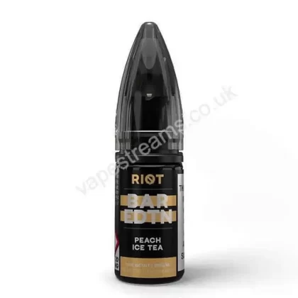 Riot BAR EDTN Peach Ice Tea Nic Salt E-Liquid - Vapestreams Co