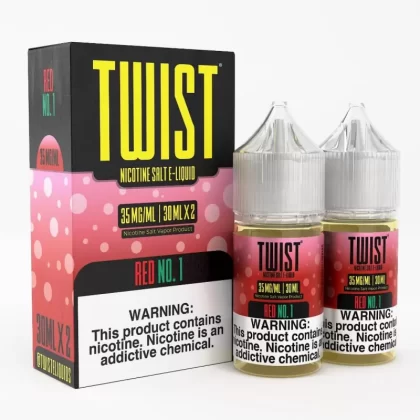 Twist e-Liquids Salt Red No 1 eJuice - 60mL (2x30mL); Vape Product, Vape Product