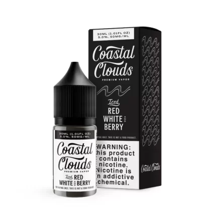 Coastal Clouds Salt Red White and Berry Iced eJuice - Vape Product; Vape Product, Vape Product