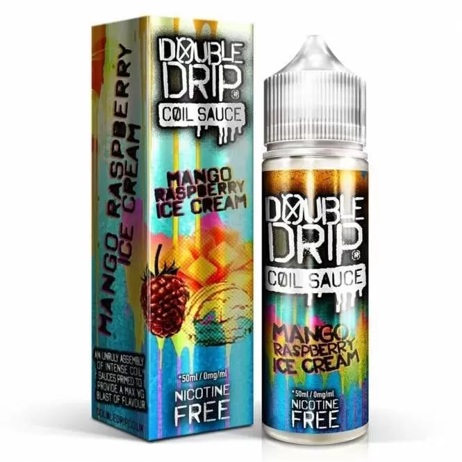 Mango Raspberry Ice Cream Shortfill E-Liquid by Double Drip (50ml)