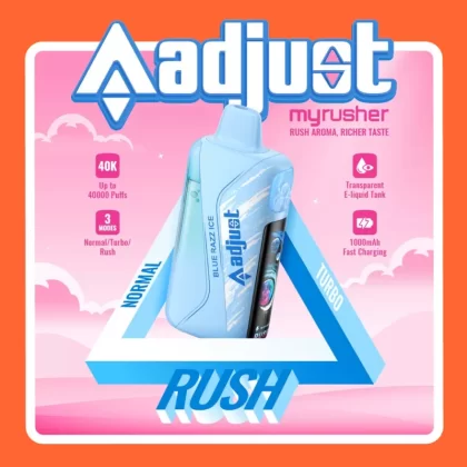 adjust myrusher 40K Puff Disposable Device