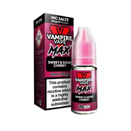 Sweet & Sour Cherry Nic Salt E-Liquid by Vampire Vape Max - Ukecigstore