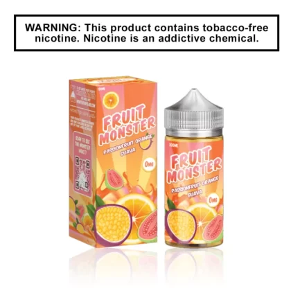 Fruit Monster Nicotine E-Liquid – Passionfruit Orange Guava – 100ml