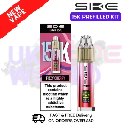 Fizzy Cherry SKE 15K Puff Prefilled Pod Kit – £8.49