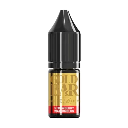 Gold Bar Strawberry Watermelon Nic Salt vape Juice - 10 Pack
