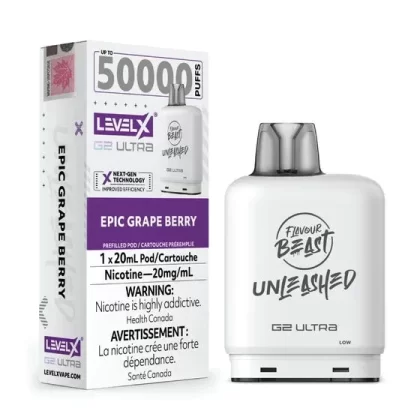 Level X Unleashed G2 Ultra Pod 20mL – Epic Grape Berry