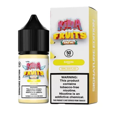 Sale $10.20 – Banana Ice by Killa Fruits Signature TFN Salts Series 30mL