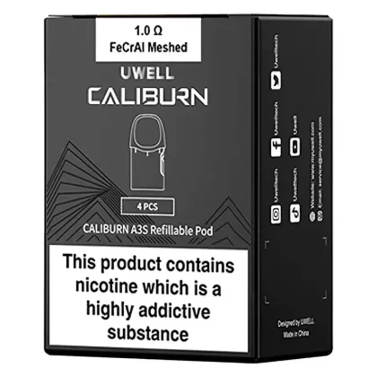 Uwell Caliburn A3S Replacement Pods (4 Pack)