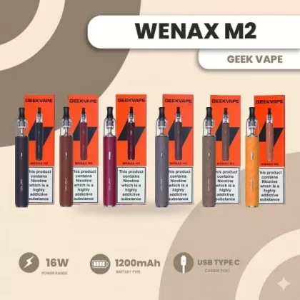 Geekvape WENAX M2 Pod Kit 1200mAh - DUNE MOCHA LEATHER, HARVEST GOLD LEATHER