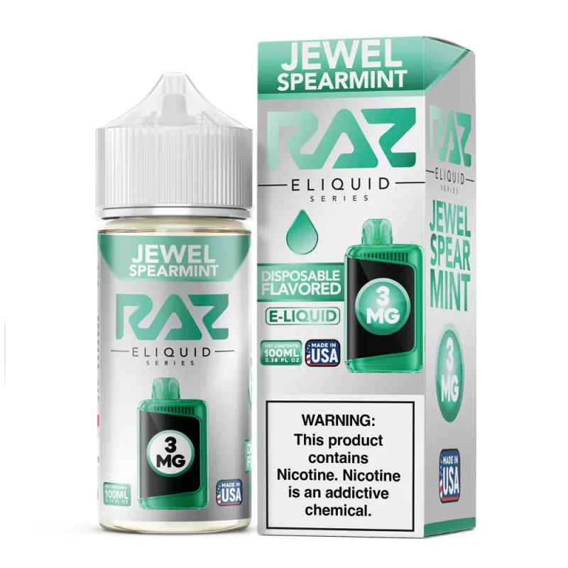 RAZ - Jewel Spearmint - 100ML E-Liquid - 0MG