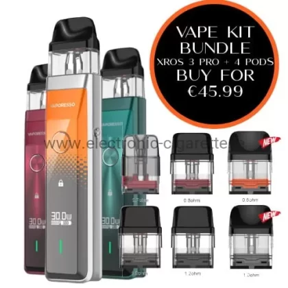 Vaporesso XROS Pro Pod Kit + 4 × XROS Pods Bundle - Eliquidsupply