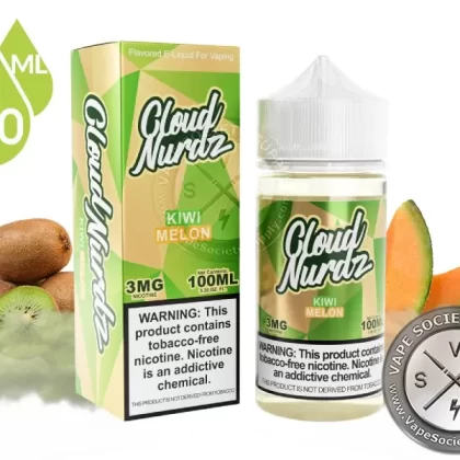 Kiwi Melon by Cloud Nurdz 100ml - Vape Product, Vape Product (D7CBE5)