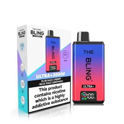 The Bling Ultra Plus 30K Vape Kit Blue Razz Cherry / Blue Razz Lemonade - Nicotine Strength#20mg