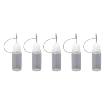 5 Pcs 10/30/50ml Disposable Vape Steel Needle Liquid Dropper Bottle