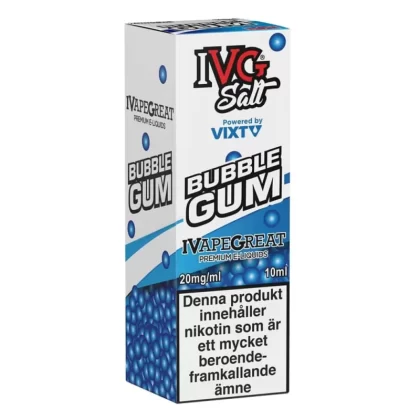 IVG Salt Bubblegum 10ml 20mg – vape juice med nikotinsalt