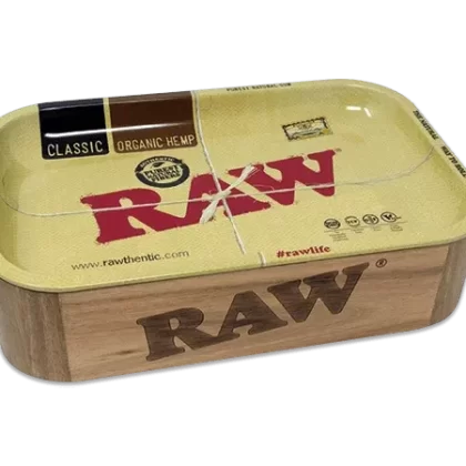 Raw Wood Cache Box w/ Tray – Mini - Ejuicewarehouse
