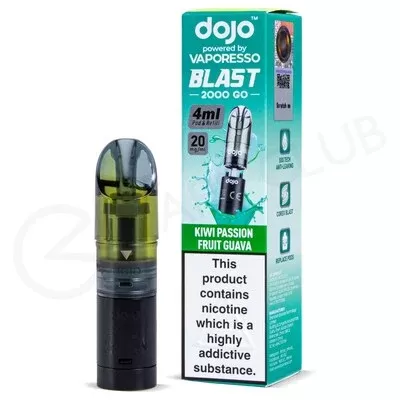Kiwi Passion Fruit Guava Dojo Blast 2000 Go Refill Pack