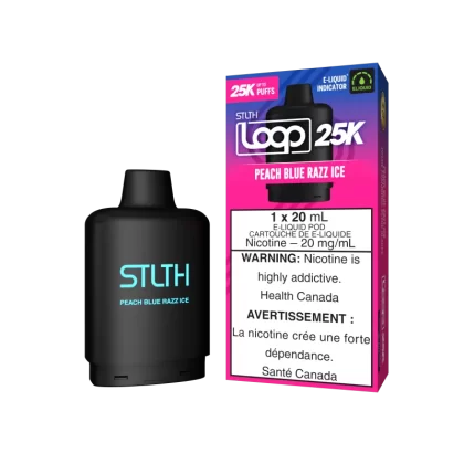 STLTH LOOP 25K Pod Pack - Peach Blue Razz Ice - 20 mg/mL (wholeseller) - Excise ON, 20 mg/mL - ON (E6595C)