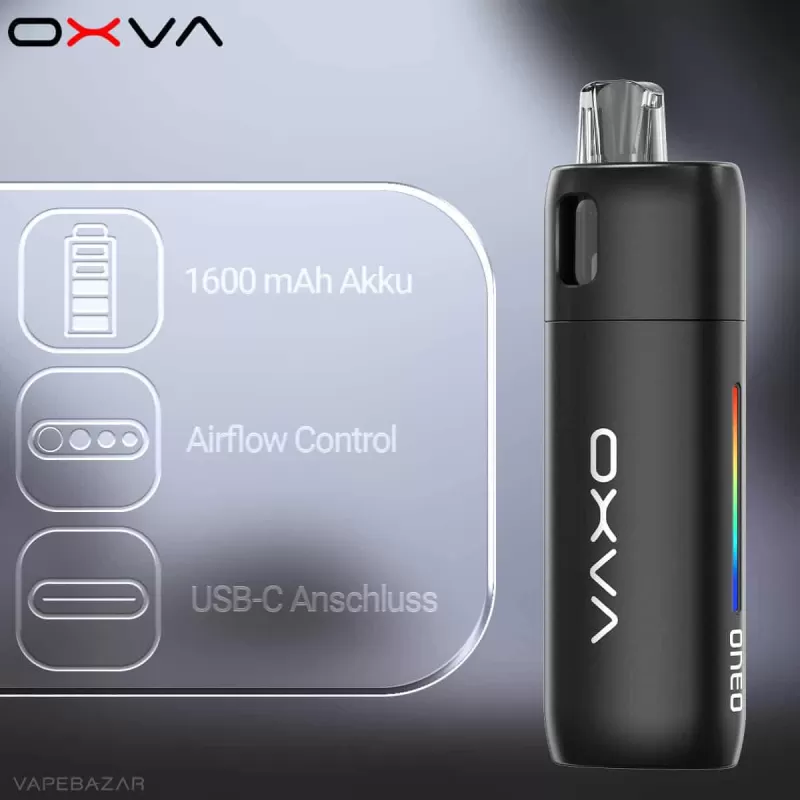 OXVA Oneo – Pod Kit – Astral Black - Pod Kit / OXVA / 1600 mAh / 3,5ml / USB-C - Image 2