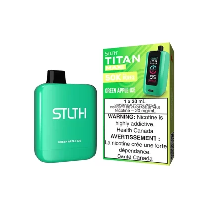 STLTH Titan Max (50K) Green Apple Ice Disposable Vape