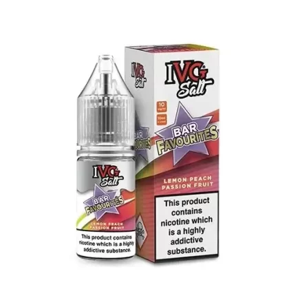 LEMON PEACH PASSION FRUIT NICOTINE SALT E-LIQUID BY IVG SALT BAR FAVOURITES