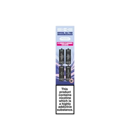 SKE Crystal 2400 4in1 Blue Edition Prefilled Vape Pods 20mg