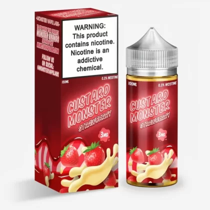 Strawberry – Custard Monster – 100mL | USA-Made | e-liquid