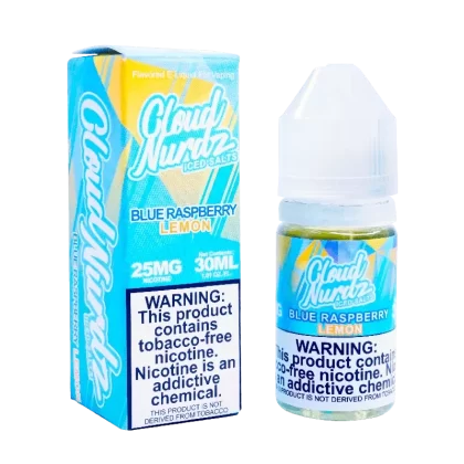 Blue Raspberry Lemon ICED TFN Salt Nic by Cloud Nurdz (30ml) (ON SALE)