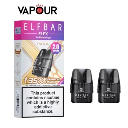 Elf Bar Elfx 2.0 Replacement Pods - 0.6ohm