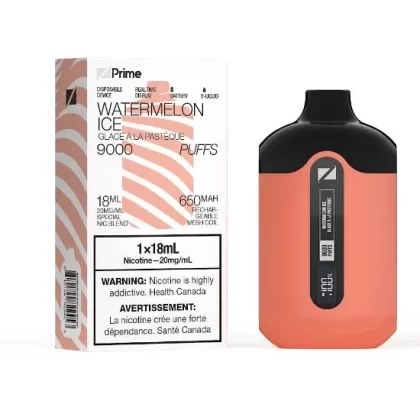 ZPrime Disposable Vape – 9000 Puffs – Watermelon Ice