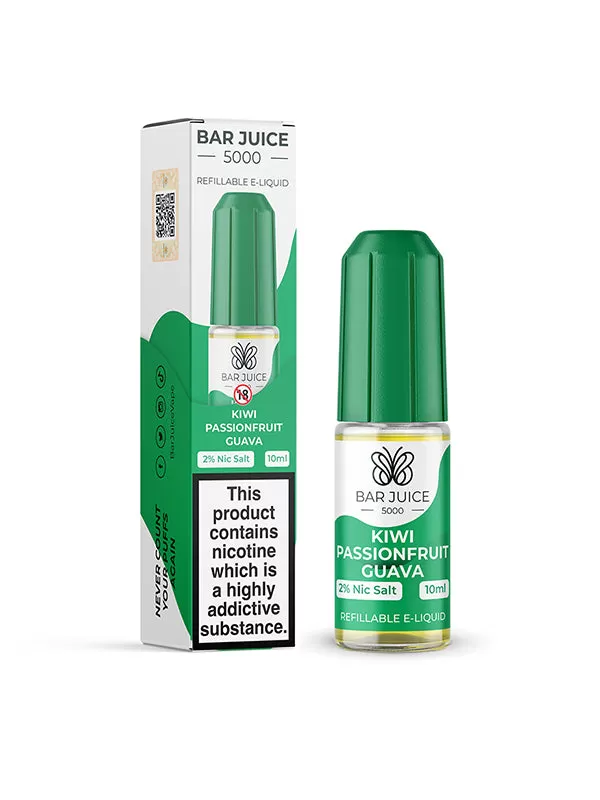 Bar Juice 5000 Kiwi Passion Fruit Guava Nic Salt E-Liquid - Image 2