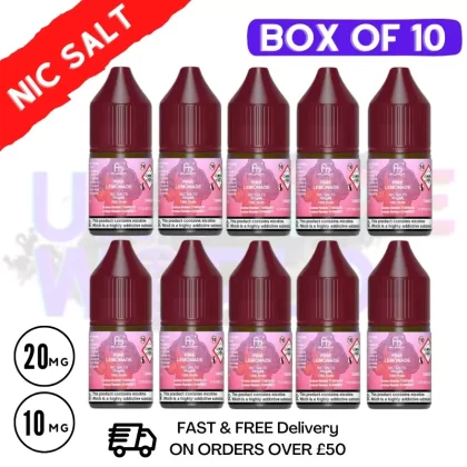 Pink Lemonade RandM Tornado 7000 Nic Salt BOX OF 10