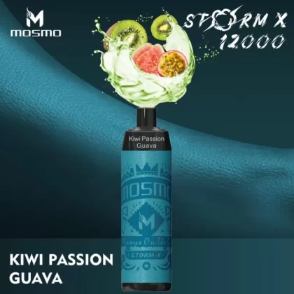 Mosmo Storm X Disposable Vape – 12K Puffs – Shisha Vape – Kiwi Passion Guava - Eliquidsupply