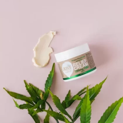 JustCBD – CBD Relief Cream - size#2oz 250mg>4oz 500mg>8oz 1000mg (3DBBA2)