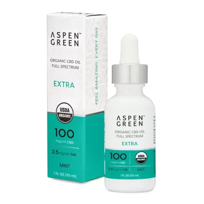 Aspen Green Extra Organic Full Spectrum CBD Oil – Mint - Ejuicewarehouse