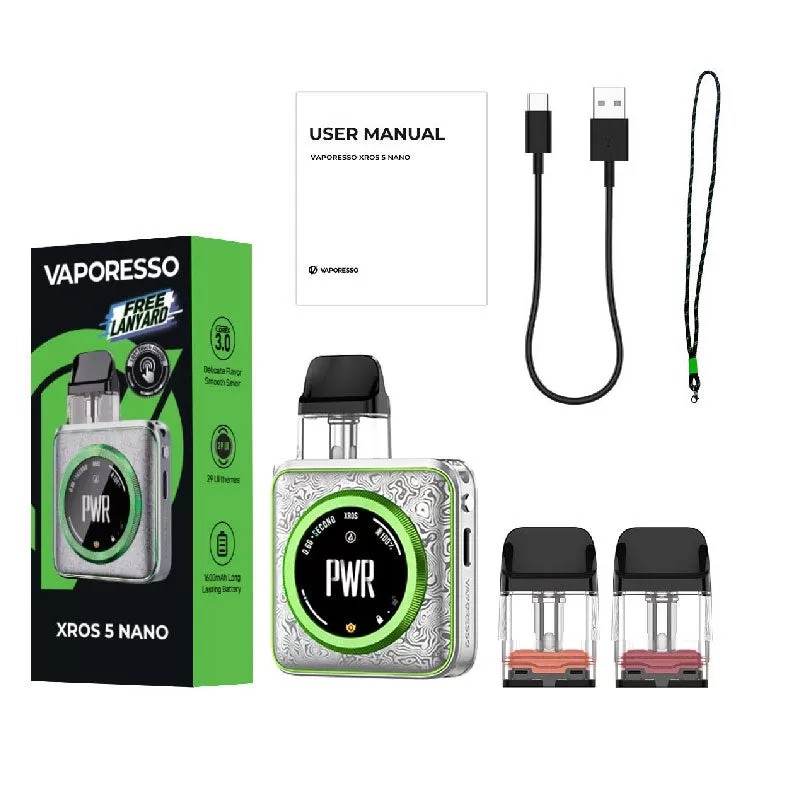 Vaporesso Xros 5 Nano Pod Kit 30W - Damascus Pin - Image 3