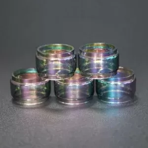 SMOK TFV8 Baby V2, TFV-Mini V2 Tanks, R-Kiss, Species V2, Morph 2, Morph 219, Mag Grip, Mag P3 Kit Tank RTA Atomizer Replacement Rainbow Multicolor Fat Straight Vape Glass Tank Tube