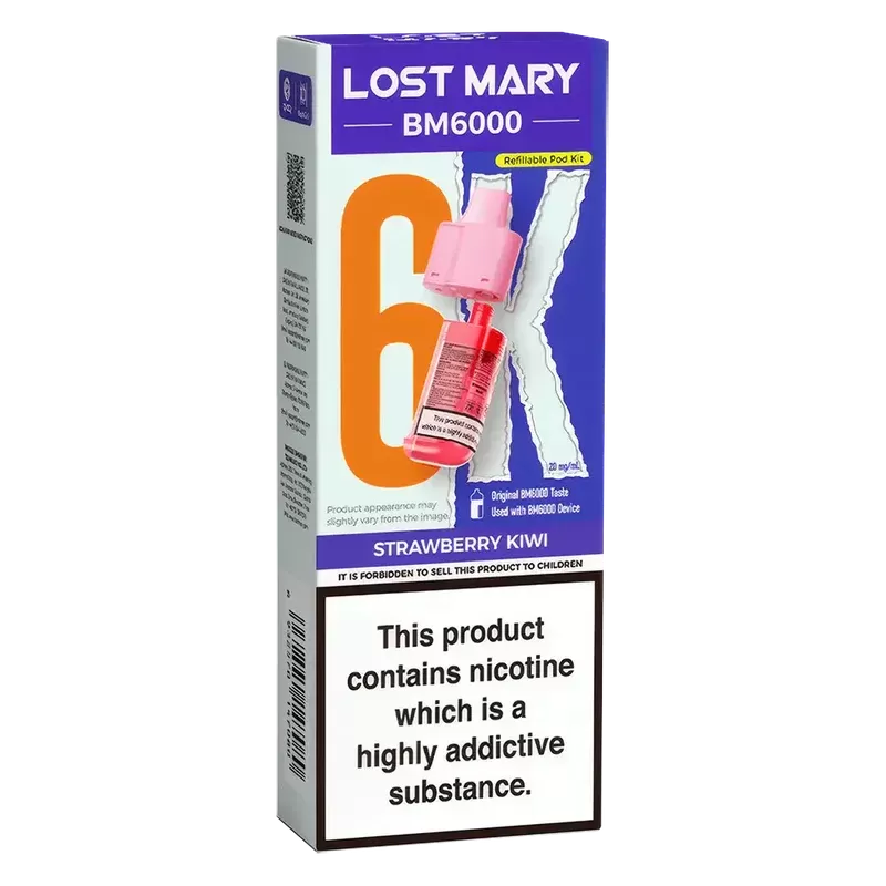 Lost Mary BM6000 Strawberry Kiwi Prefilled Pods