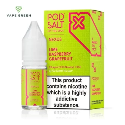 Lime Raspberry Grapefruit Nic Salt E-Liquid by Nexus Pod Salt