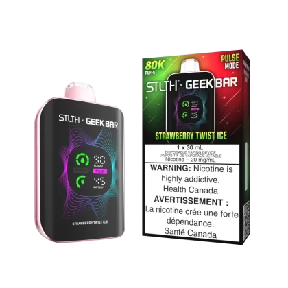 STLTH x GEEK BAR - Strawberry Twist Ice - 20 mg/mL (wholeseller) - Excise ON, 20 mg/mL (wholeseller) - Excise AB