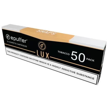 SNAPS E-CIG LUX TOBACCO CARTS 50-PACK